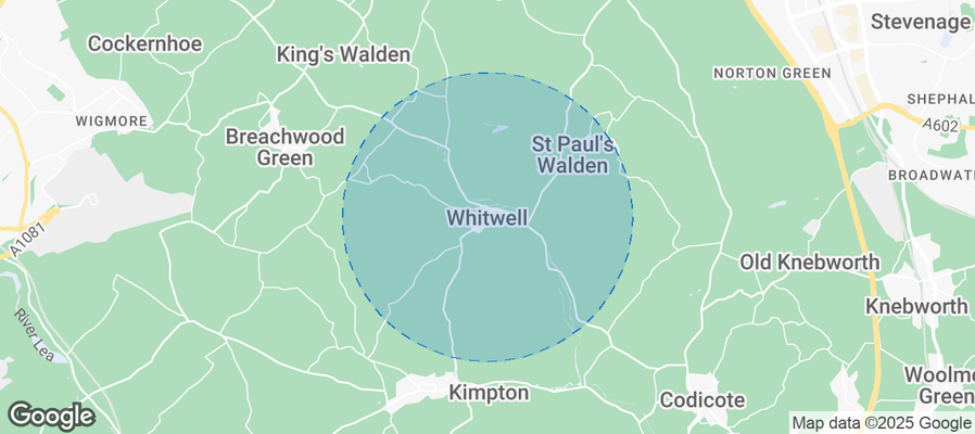 Whitwell Airbnb map